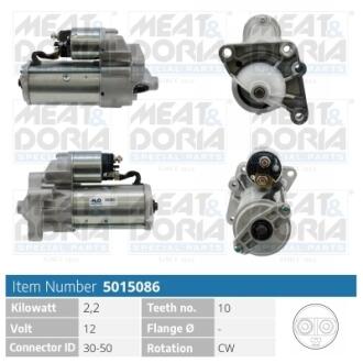 MEATDORIA OPEL Стартер Movano 2,2-2,5DTI/CDTI 00-, RENAULT Master MEAT&DORIA 5015086