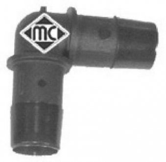 Універсальний пластиковий зєднувач шлангів 19mmX19mm (кут 90 градусів) Metalcaucho 00062 (фото 1)