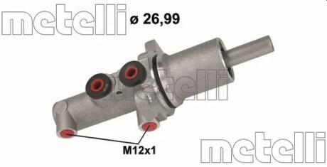 Циліндр гальмівний головний Metelli 051144