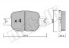 Комплект гальмівних колодок (дискових) Metelli 22-0614-0 (фото 2)