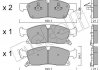 Комплект гальмівних колодок (дискових) Metelli 22-0927-2 (фото 2)