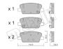 Комплект тормозных колодок (дисковых).) Metelli 2212830 (фото 1)