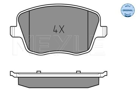 Тормозные колодки дисковые MEYLE 025 235 8118/W