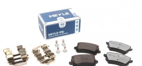 Комплект гальмівних колодок з 4 шт. дисків MEYLE 025 244 8317/PD (фото 1)