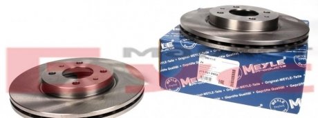 Тормозной диск вентилируемый передний MEYLE 215 521 0002 (фото 1)