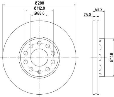 Тормозной диск с покрытием MINTEX MDC768C
