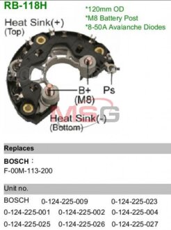 Выпрямитель диодный MOBILETRON RB118H