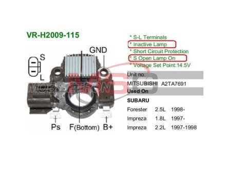 Регулятор генератора MOBILETRON VR-H2009-115