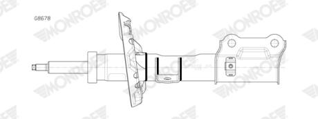 Амортизатор підвіски MONROE G8678