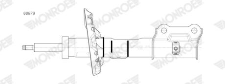 Амортизатор газомасляний MONROE G8679