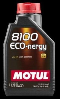 Моторна олива 8100 Eco-nergy 0W-30 1L MOTUL 102793 (фото 1)