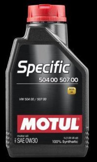 Олія моторна 0W30 Specific VW 504.00 507.00 (1л) MOTUL 107049