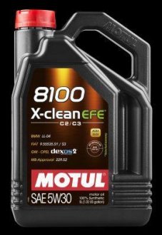 Моторна олива/8100 X-CLEAN EFE SAE 5W30 (5L) 81405 MOTUL 107206