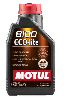 Моторна олива 8100 ECO-LITE SAE 0W20 1L MOTUL 108534