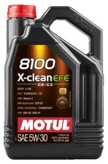 Масло моторне 8100 X-clean EFE 5W-30 (4 л) MOTUL 109171