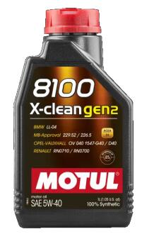 Моторна олива 8100 X-CLEAN GEN2 SAE 5W40 (1L) MOTUL 109761