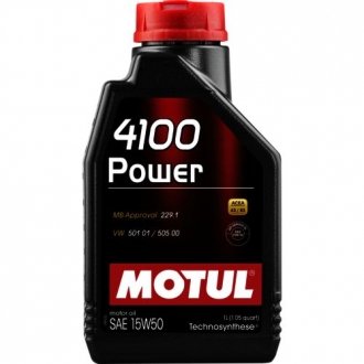Масло моторне 4100 Power 15W-50 (1 л) MOTUL 386201