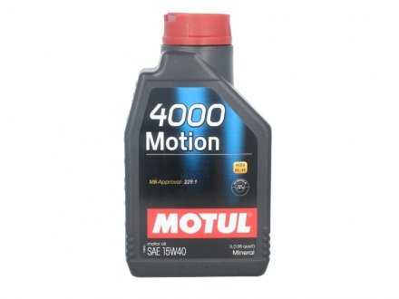 Масло моторне 4000 Motion 15W-40 (1 л) MOTUL 386401 (фото 1)