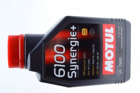 Масло моторное 6100 Synergie+ 10W-40 (1 л) MOTUL 839411 (фото 1)