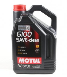 Масло моторне 6100 Save-Clean 5W-30 (5 л) MOTUL 841651