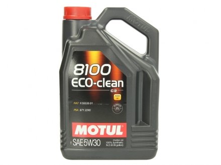 Масло моторное 8100 Eco-Clean+ 5W-30 (5 л) MOTUL 842551