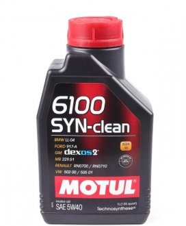 Масло моторное 6100 Syn-Clean 5W-40 (1 л) MOTUL 854211