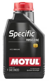 Олія моторна Specific RBS0-2AE 0W-20 (1 л) MOTUL 867411 (фото 1)
