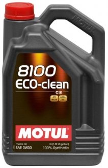 Масло моторное 8100 Eco-Clean 0W-30 (5 л) MOTUL 868051