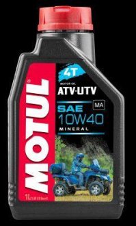 Масло полусинтетическое 4T ATV-UTV SAE 10W40 1L MOTUL Motul 4T ATV-UTV SAE 10W40 1L/105878 (фото 1)