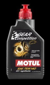 Олива трансмісійна Gear Competition 75W140 1L MOTUL Motul Gear Competition 75W140 1L/105779 (фото 1)