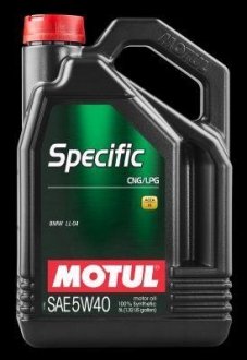 Мастило Specific CNG/LPG 5W40 SAE 5W40 5L MOTUL Motul Specific CNG/LPG 5W40 5L/ 101719/ (фото 1)