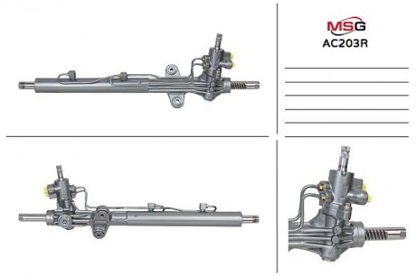 Рулевая рейка с ГУР восстановленная ACURA TL USA 1998-2003 MSG AC203R