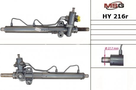 Рулевая рейка с ГУР восстановленная HYUNDAI SANTA FE I (SM) 00-06 MSG HY216R