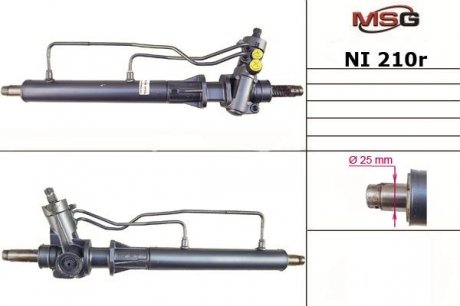 Рулевая рейка с ГУР восстановленная NISSAN Primera P10 1990-1996 MSG NI210R (фото 1)
