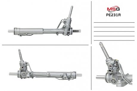 Рулевая рейка с ГУР восстановленная PEUGEOT 508 2010-,508 SW 2010- MSG PE231R
