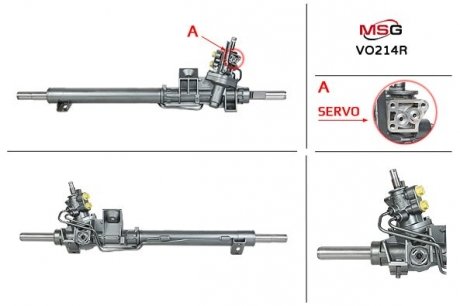 Рулевая рейка с ГУР восстановленная VOLVO S 80 99-06 MSG VO214R