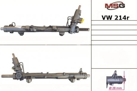Рульова рейка з ГУР Vw Multivan, Vw Transporter MSG VW214R