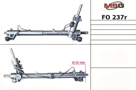 Рулевая рейка с ГУР восстановленная FORD FOCUS C-MAX 03-07,FOCUS II (DA_) 04-,FORD KUGA 08-TRW MSG FO237R