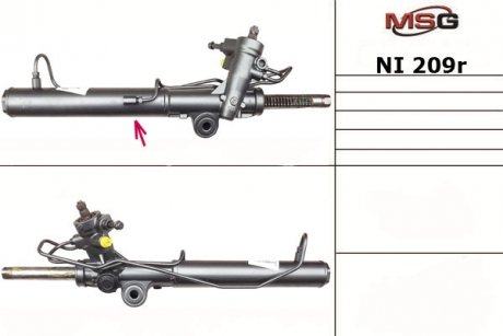 Рульова рейка з ГУР відновлена NISSAN Murano Z50 2004-2008 MSG NI209R