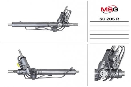 Рульова рейка з ГУР відновлена SUBARU Impreza G12 2007-,SUBARU Legacy B13 2003-2009 MSG SU205R (фото 1)