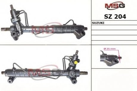 Рулевая рейка с г/п Suzuki Grand Vitara 1.6, 1.9 DDiS, 2.0 05-19 MSG SZ 204 (фото 1)