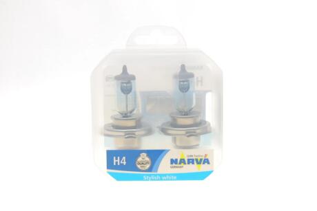 К-кт автоламп H4 RPB + 12V 60/55W P43t (White 3700K) NARVA 486772100