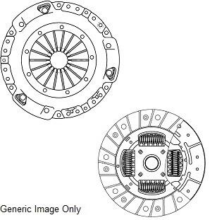 Комплект сцепления Vectra C/Astra G 2.0DTI 99- (228mm) (под сплошной маховик) National CK10012S