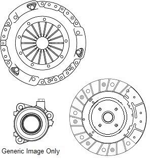 Комплект зчеплення з вижимним FORD C-MAX II 1.5 TDCi 15-19 (240mm) National CK1008173