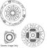 Комплект зчеплення з вижимним MEGANE III/CLIO III 1.6 16V 09-14 (215mm) National CK1008852 (фото 1)