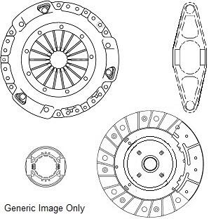 Комплект сцепления Transit (V347) 2.4TDCi 06- (100PS) National CK10417