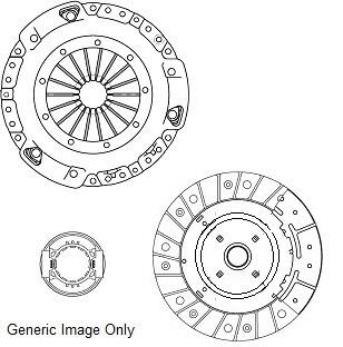 Комплект зчеплення Nissan X-Trail 2.0 DCi 01-13 (240mm) National CK9863 (фото 1)