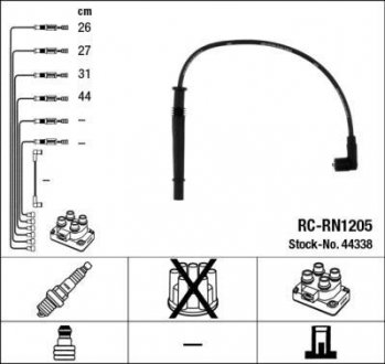 Комплект проводів запалення NGK 44338