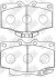 Колодки тормозные передние Toyota 4 Runner, Land Cruise 70 NiBK PN1350 (фото 1)