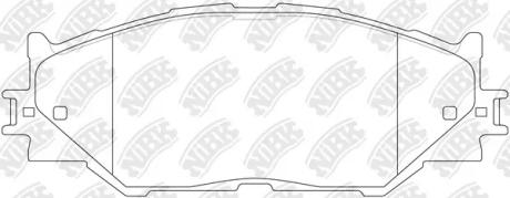Колодки гальмівні дискові NiBK PN1829